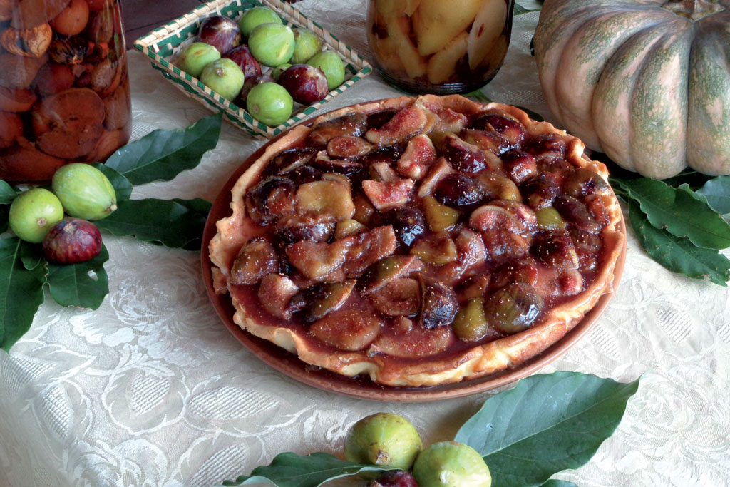 Cheesecake ai fichi