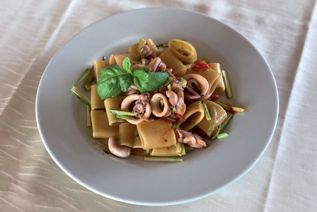 Mezze maniche totanetti e zucchine