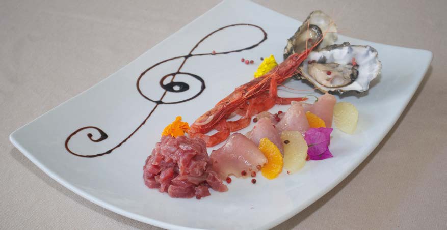 Nudo e crudo di pesce
