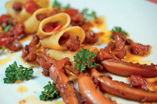 Paccheri col totano