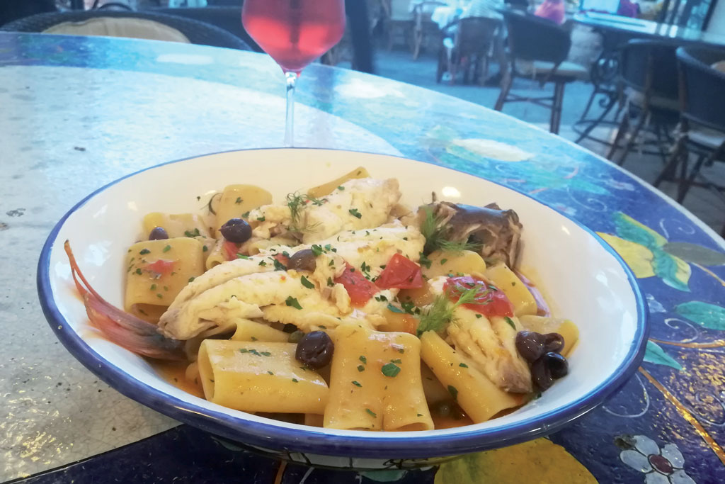 Paccheri con la pezzogna