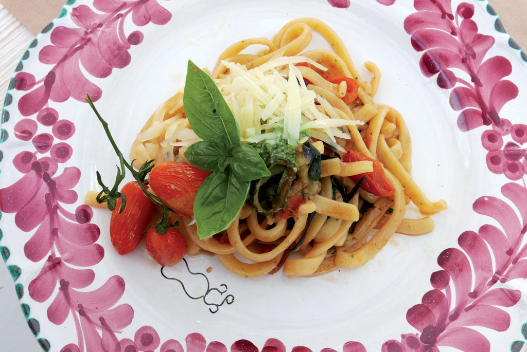 Scialatielli verdure e basilico