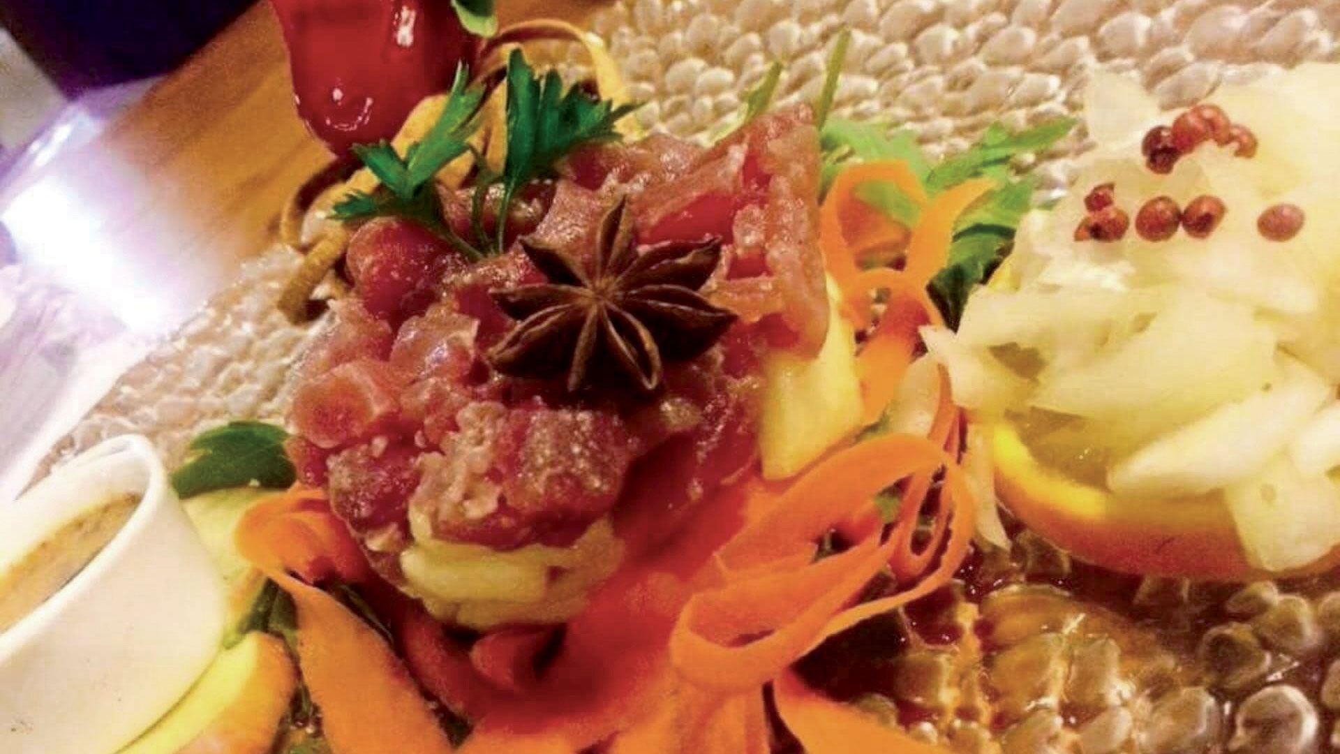 Tartare di tonno con fragole
